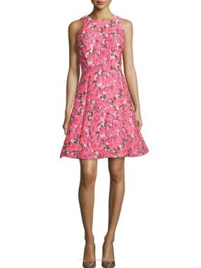 Kate Spade NWT Rose Brocade Open Back Dress size 14
